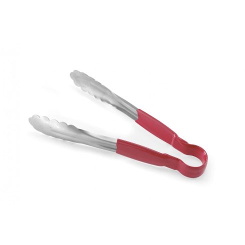 Hendi 171837 Serving tong HACCP 250 mm, red