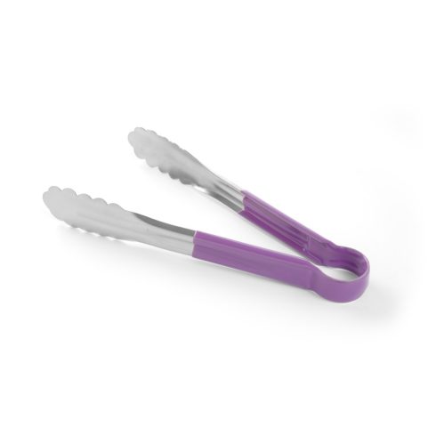 Hendi 171882 Serving tong HACCP 250 mm, purple