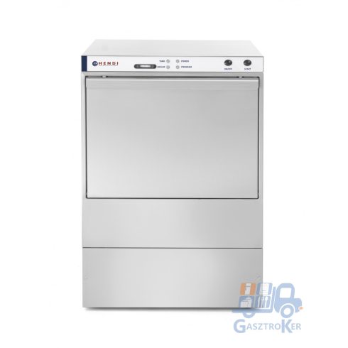 Hendi 230305 Tányér-pohár mosogatógép, 50x50 cm kosár, 380 V-os