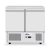 Hendi 232019 Two door refrigerated counter Kitchen Line 300L