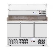   Hendi 232033 Three door pizza counter with cooling display 380+40L