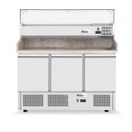   Hendi 232033 Three door pizza counter with cooling display 380+40L