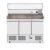 Hendi 232033 Three door pizza counter with cooling display 380+40L