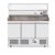 Hendi 232033 Three door pizza counter with cooling display 380+40L