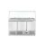 Hendi 232798 Three door salad counter with glass display 380L