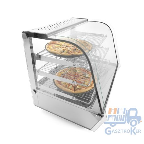 Hendi 233733 Asztali melegentartó vitrin, háromszintes, 160 liter