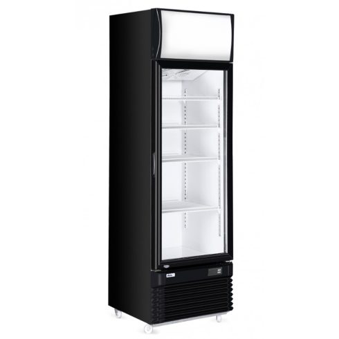 Hendi 233788 Back bar refrigerator with a backlit panel, single-door