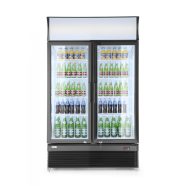   Hendi 233795 Back bar refrigerator with a backlit panel, double-door