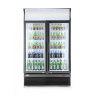   Hendi 233795 Back bar refrigerator with a backlit panel, double-door