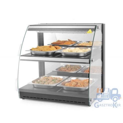Hendi 233962 Asztali melegentartó vitrin, kétszintes