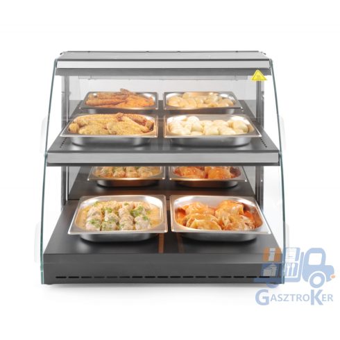Hendi 233962 Asztali melegentartó vitrin, kétszintes
