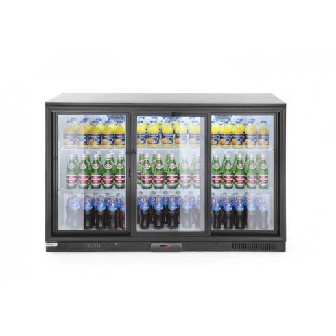 Hendi 235836 Back bar refrigerator with triple sliding doors
