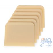 Hendi 554364 Dough scrapers rectangular – set of 6 pcs