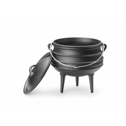 Hendi 629291 Öntöttvas lábas fedővel, 6 liter