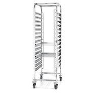 Hendi 810651 regálkocsi, kapacitás: 15 db 600x400 mm