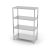 Hendi 812501 Storage rack with 4 shelves - for self-assembly,600x400x(H)1800mm
