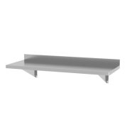   Hendi 816486 Wall shelf, with two steel brackets, 800x300x(H)250 mm