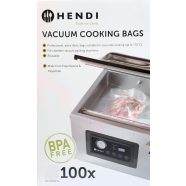   Hendi 970676 Vákuum zacskó, sous vide-hoz is ! 100 db, 20 x 15 cm-es méretben, KAMRÁS GÉPHEZ!