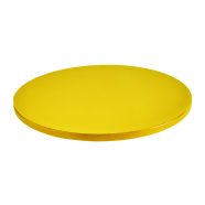 40340100 műanyag vágólap, kerek 40 cm, sárga