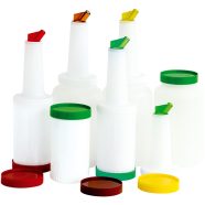   80072770 műanyag ital és szirup adagoló, űrtartalom: 1 liter, piros