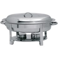 80101130 Chafing ovál, égőpasztatartóval, 5.5 literes