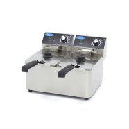 Maxima DF 2x4L elektromos asztali olajsütő, 2x4 liter