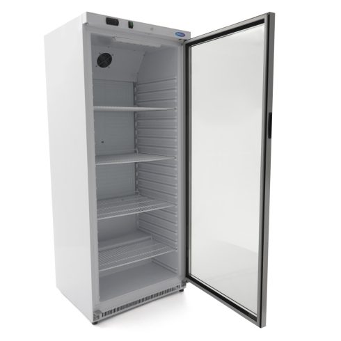 Maxima 600 L fehér üvegajtós hűtőszekrény, 600 liter