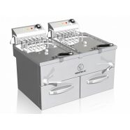   Movilfrit FH 10+10 230 V víz-olaj rendszerű asztali olajsütő 10 liter