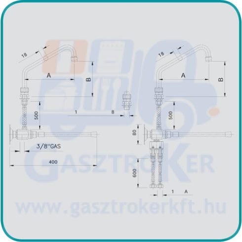 RUB00705002 Térdkar felfogató gyűrűvel és szabályozó rúddal (MON 111)
