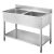 S1207025530 kétmedencés mosogató, 2 db 500x500 mm medencével