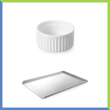 Fém, porcelán sütőformák, sütőtálcák
