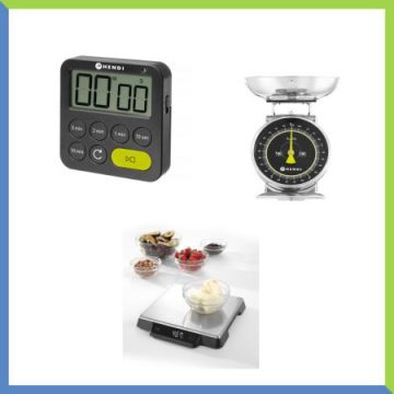 Thermometers, scales, timers